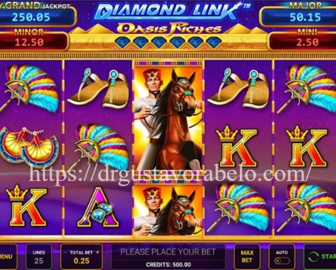 Diamond Link Oasis Riches: Slot Oasis Gurun dengan Permata Berharga dan Fitur Diamond Link